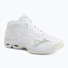 Női röplabda cipő Mizuno Wave Lightning Pro Mid white/aqua gray/ambrosia