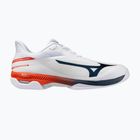 Férfi teniszcipő Mizuno Wave Exceed Court AC white/insignia blue/orange