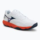 Férfi teniszcipő Mizuno Wave Enforce Court 2 AC white/insignia blue/orange