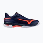 Férfi teniszcipő Mizuno Wave Exceed Court CC beacon blue/lava orange/white