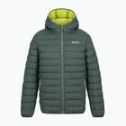 Gyerek bélelt kabát REGATTA Lofthouse dark forest green/wild lime