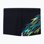 Férfi úszó boxer nadrág Speedo Medley Logo Aquashort anthracite/hyper teal