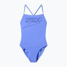 Női egyrészes úszódressz Speedo Endurance+ logóval, vékony pántokkal, moonlight lavender színben