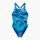 Gyerek egyrészes fürdőruha Speedo Hyperboom Print Medalist night watch/hyper teal