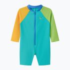 Gyerek egyrészes fürdőruha Speedo Colorblock Zip LS aqua breeze