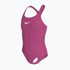 Gyerek egyrészes fürdőruha Nike Effortless Essential desert pink