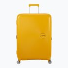 Utazó bőrönd American Tourister Soundbox 82 130 l golden yellow
