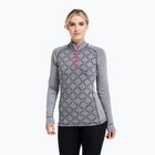 Női Termoaktiv pulóver Dovre Half Zip Jacquard grey
