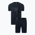 Férfi pizsama CR7 Pyjama Short dark grey melange