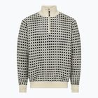 Férfi pulóver Dovre Knitted Half Zip Pullover beige