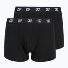 Férfi boxer nadrág CR7 Fashion Trunk 2 pack black