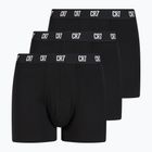 Férfi boxeralsó CR7 Basic Trunk 3 darab black