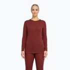 Női Termoaktiv pulóver Dovre Wool burgundy