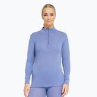 Női Termoaktiv pulóver Dovre Wool Zip blue