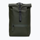 Városi hátizsák Rains Rucksack Rolltop 13 + 4 l green