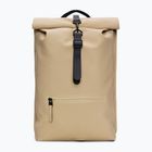 Városi hátizsák Rains Rucksack Rolltop 13 + 4 l sand