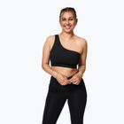 Girlfriend Collective Bianca One Shoulder edzőmelltartó fekete