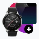 Amazfit GTR 4 Superspeed óra + skála fekete/ezüst W2166EU1N