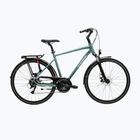 Férfi trekking kerékpár KROSS Trans 3.0 green/silver/gloss