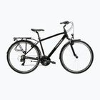 Férfi trekking kerékpár KROSS Trans 1.0 black/silver/gloss