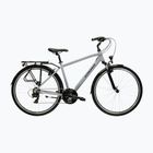Férfi trekking kerékpár KROSS Trans 1.0 grey/black/gloss