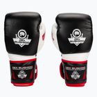 Bushido természetes bőrből készült bokszkesztyűk Gel technológiával fekete B-2v11a-12oz