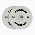 Súlyok THORN FIT Fractional  2 x 10 kg white/black
