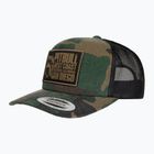 férfi baseballsapka męska Pitbull West Coast Mesh Snapback ,,Blood Dog" Camo Trucker wood/black