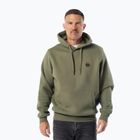 Férfi pulóver Pitbull Small Logo Hooded olive