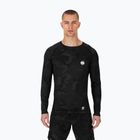 Férfi hosszú ujjú Rashguard Pitbull West Coast Net Camo 2 Rash black camo