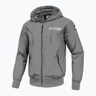 Férfi dzseki Pitbull West Coast Athletic Logo Hooded Nylon light grey