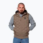Férfi mellény Pitbull West Coast Eclipse Hooded Padded coyote brown