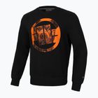 Férfi Pitbull West Coast Crewneck Sweatshirt Narancssárga Kutya 24 fekete