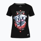 Pitbull Fur Ever Love női póló fekete