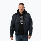 Férfi bomberdzseki Pitbull Hacket Washed Bomber dark navy