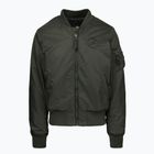 Férfi bomberdzseki Pitbull Hacket Washed Bomber dark green