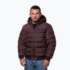 Férfi télikabát Pitbull Dillon Quilted Hooded burgundy