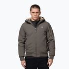 Férfi télikabát Pitbull Elkwood 3 Sherpa Hooded taupe