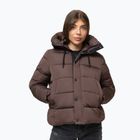 Női téli dzseki Pitbull Amalia Padded Hooded dark chocolate