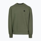 Férfi pulóver Pitbull Small Logo Crewneck olive