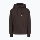 Férfi kapucnis pulóver Pitbull Small Logo Hooded dark chocolate