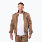 Férfi pulóver Pitbull Trackjacket Tape Logo Terry Group coyote brown