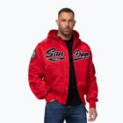 Férfi kabát Pitbull Aero Flight Hooded fluo/red