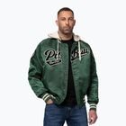 Férfi kabát Pitbull Mason San Diego Baseball Hooded bottle green/beige