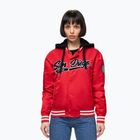 Női kabát Pitbull Angela San Diego Hooded Varsity fluo/red