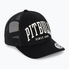 Férfi ellenzős sapka Pitbull Mesh "Pitbull Norton" Trucker Low Profile black/black