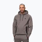 Férfi pulóver Pitbull Dogwood Hooded Sweatshirt taupe
