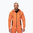 Férfi pulóver Pitbull Dogwood Hooded Zip Sweatshirt fluo orange