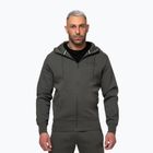 Férfi pulóver Pitbull Sampson Hooded Zip Sweatshirt grey/green