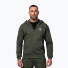 Férfi pulóver Pitbull Tape Parker Hooded Zip old green